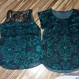 2 Express tops, 1 tank, 1 cap sleeve, sz sm